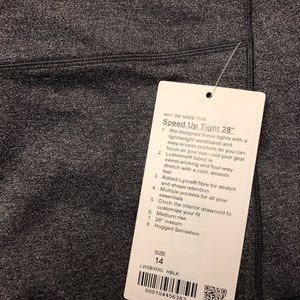 Brand New Lululemon Speed Up Tights